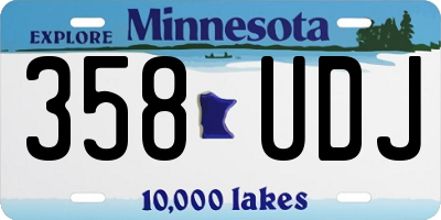 MN license plate 358UDJ