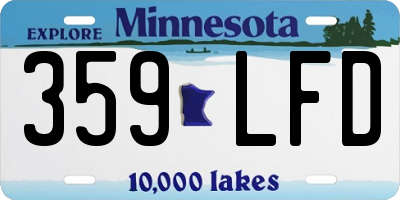 MN license plate 359LFD