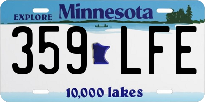 MN license plate 359LFE