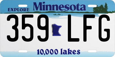 MN license plate 359LFG