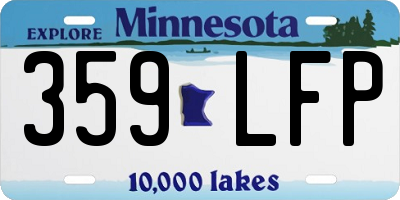 MN license plate 359LFP