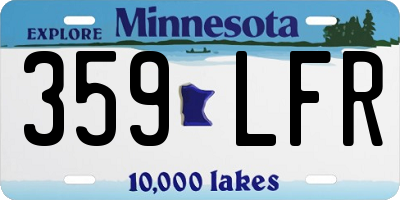 MN license plate 359LFR