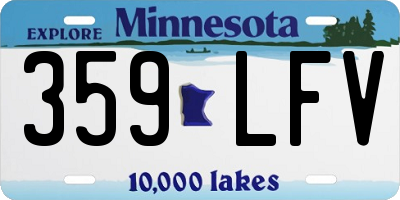 MN license plate 359LFV