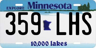 MN license plate 359LHS