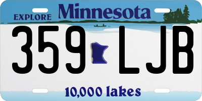 MN license plate 359LJB