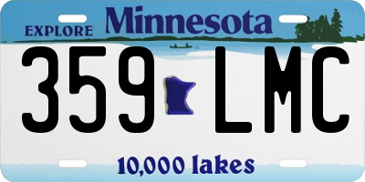 MN license plate 359LMC