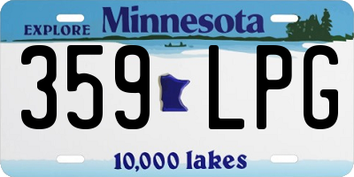 MN license plate 359LPG