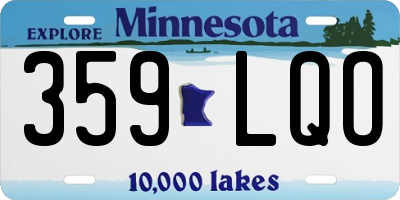 MN license plate 359LQO