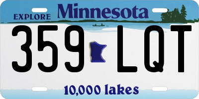 MN license plate 359LQT