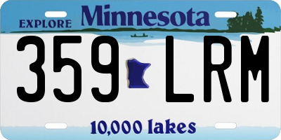 MN license plate 359LRM