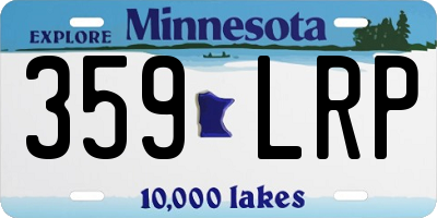 MN license plate 359LRP
