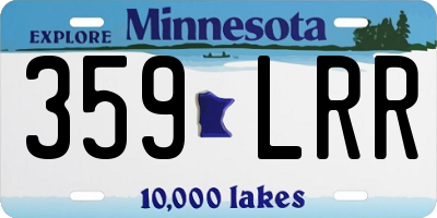 MN license plate 359LRR