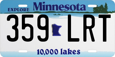 MN license plate 359LRT