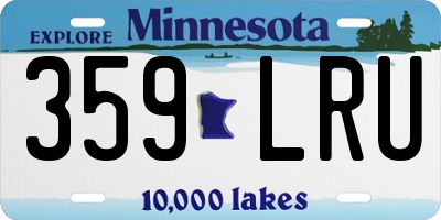 MN license plate 359LRU