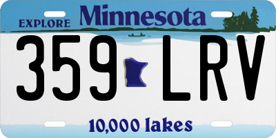 MN license plate 359LRV