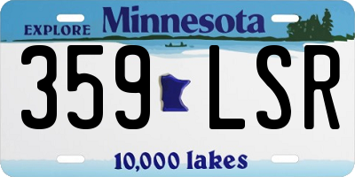 MN license plate 359LSR