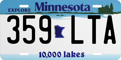 MN license plate 359LTA