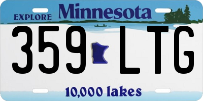 MN license plate 359LTG
