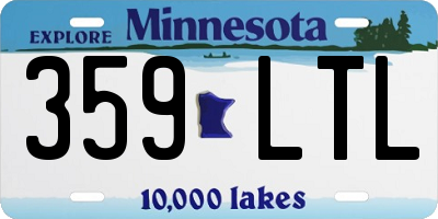 MN license plate 359LTL