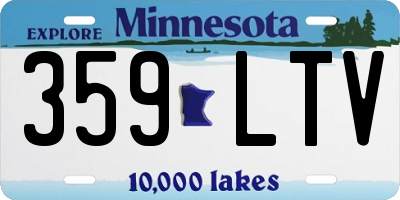 MN license plate 359LTV