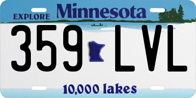 MN license plate 359LVL