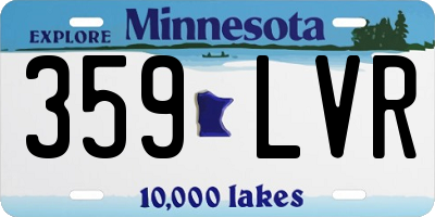 MN license plate 359LVR