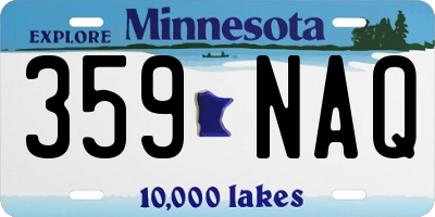 MN license plate 359NAQ