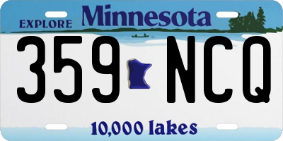 MN license plate 359NCQ
