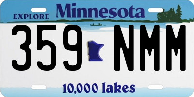 MN license plate 359NMM