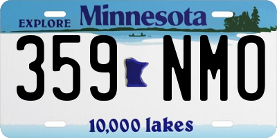 MN license plate 359NMO