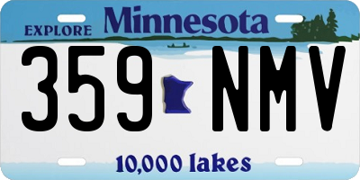 MN license plate 359NMV