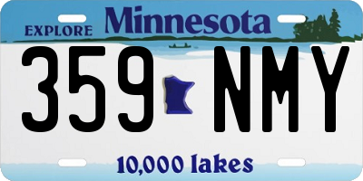 MN license plate 359NMY