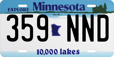 MN license plate 359NND