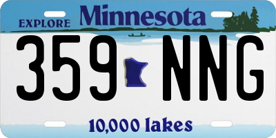 MN license plate 359NNG