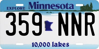 MN license plate 359NNR