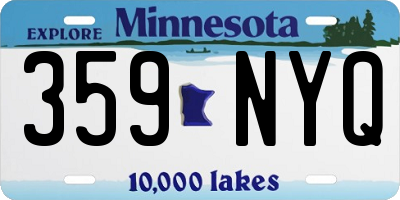 MN license plate 359NYQ