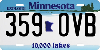 MN license plate 359OVB