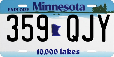 MN license plate 359QJY