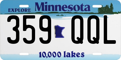 MN license plate 359QQL