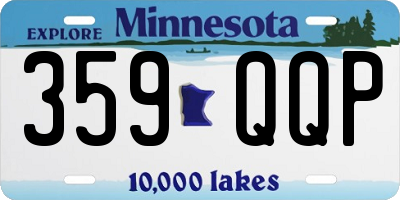 MN license plate 359QQP