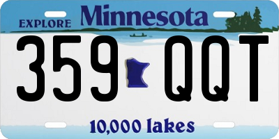 MN license plate 359QQT