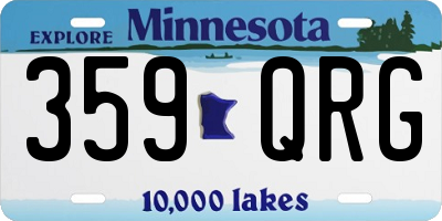 MN license plate 359QRG