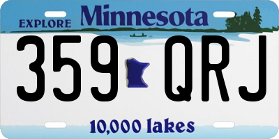 MN license plate 359QRJ