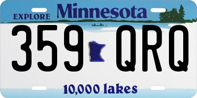 MN license plate 359QRQ