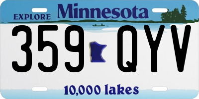 MN license plate 359QYV
