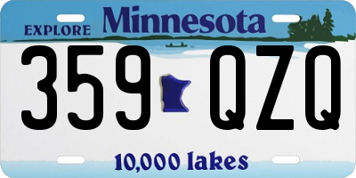 MN license plate 359QZQ