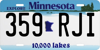 MN license plate 359RJI