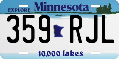 MN license plate 359RJL