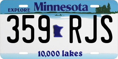 MN license plate 359RJS