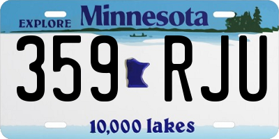 MN license plate 359RJU
